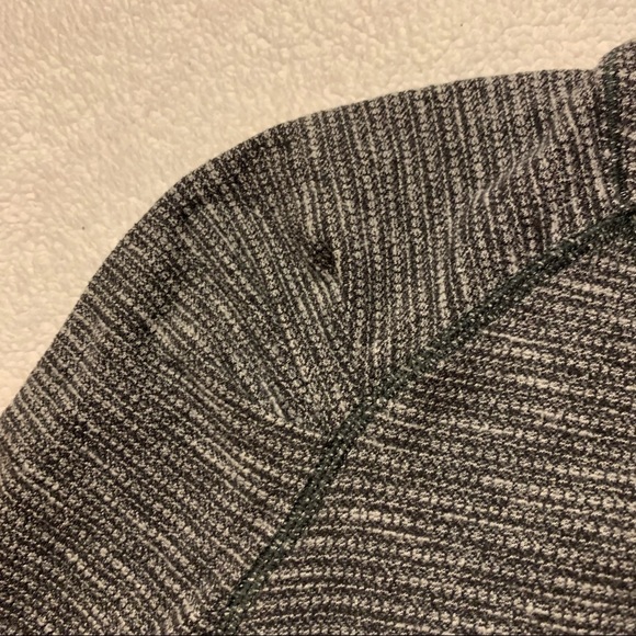 Lululemon Think Fast Long Sleeve Top Heathered Black Grey Activewear Pullover - Picture 6 of 14